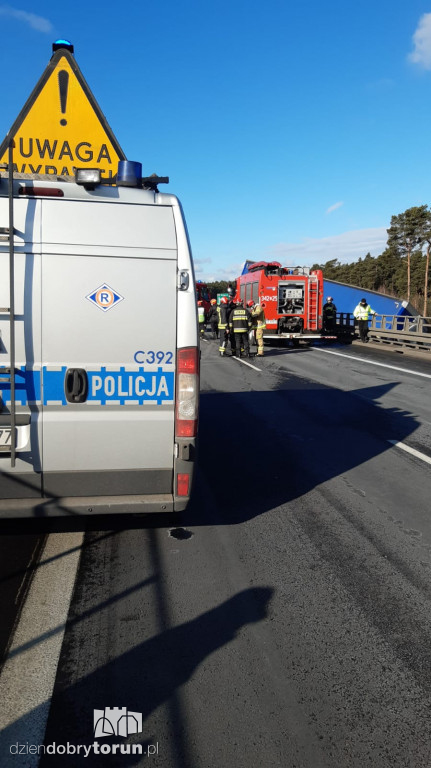 Wypadek na S10 pod Toruniem