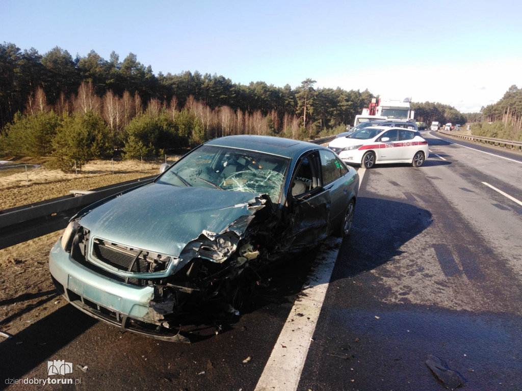 Wypadek na S10 pod Toruniem