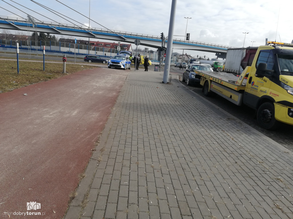 Toruń: kolizja przy nowym moście