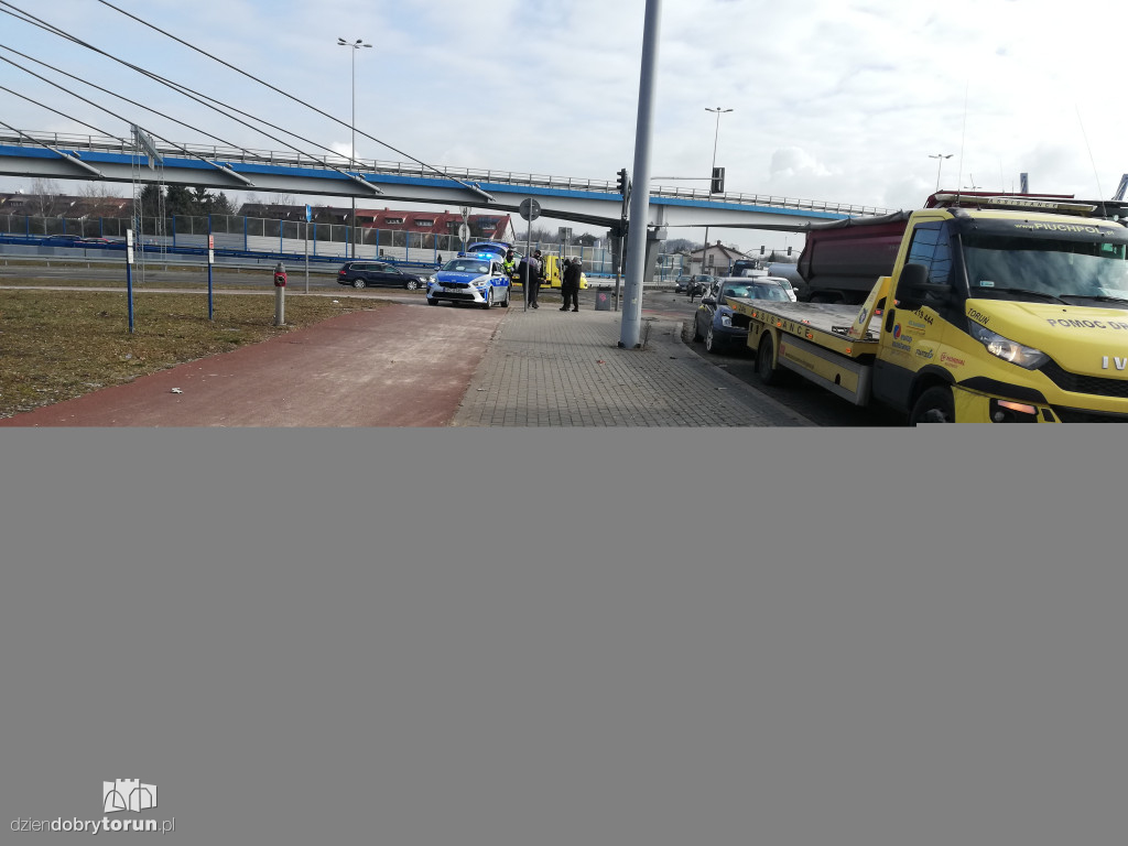 Toruń: kolizja przy nowym moście