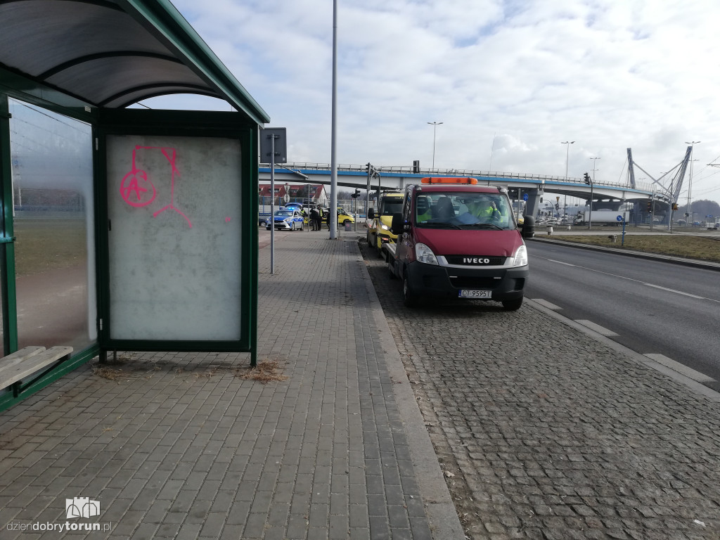Toruń: kolizja przy nowym moście
