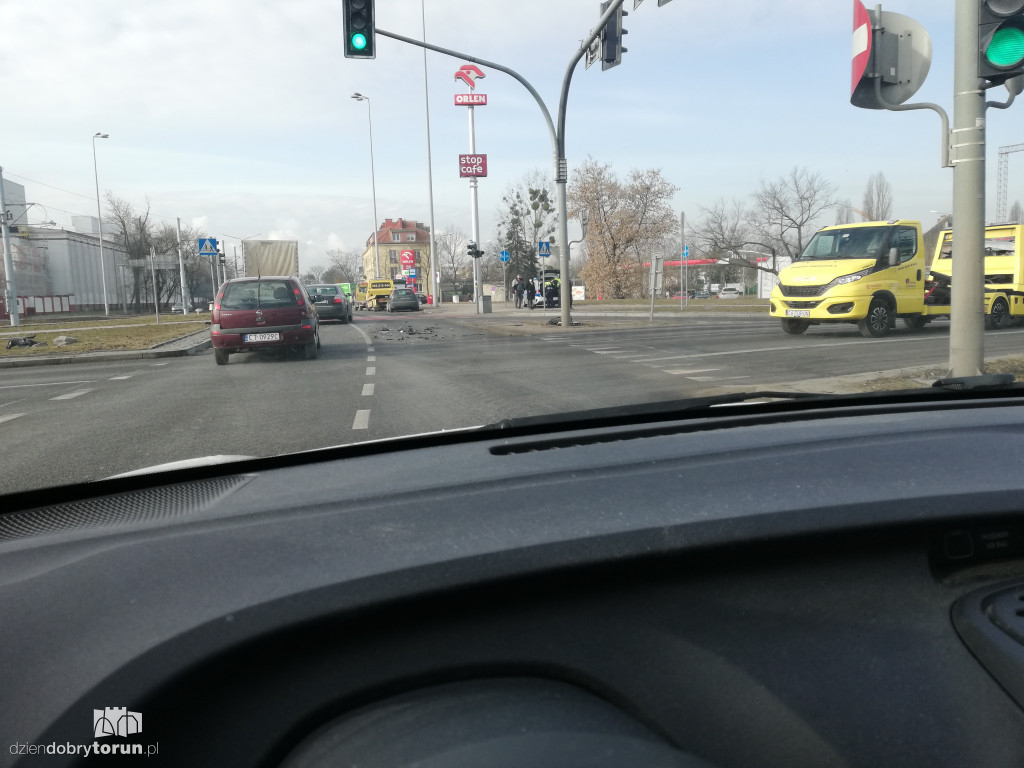 Toruń: kolizja przy nowym moście