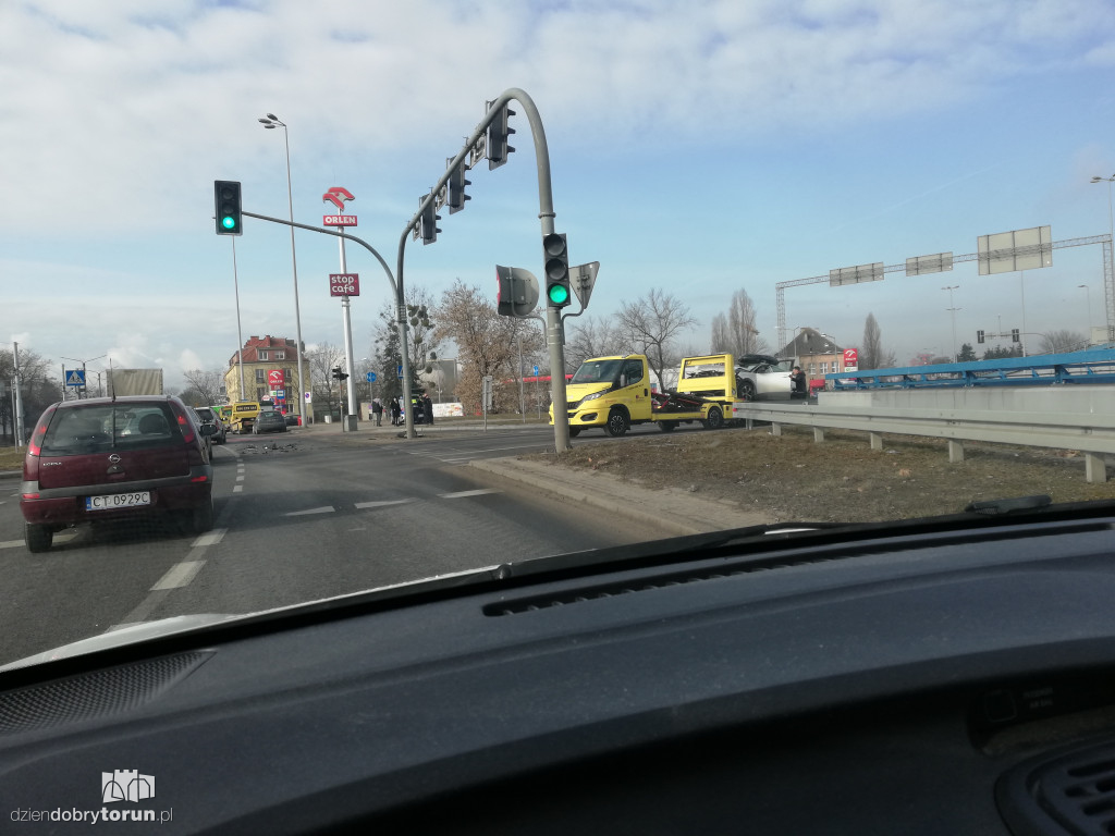 Toruń: kolizja przy nowym moście