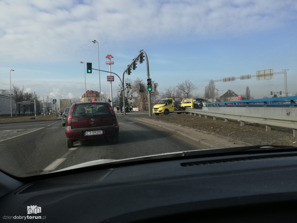Toruń: kolizja przy nowym moście