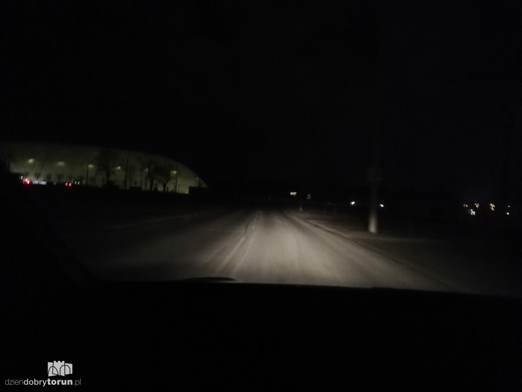 Ciemności na kilku  ulicach Torunia