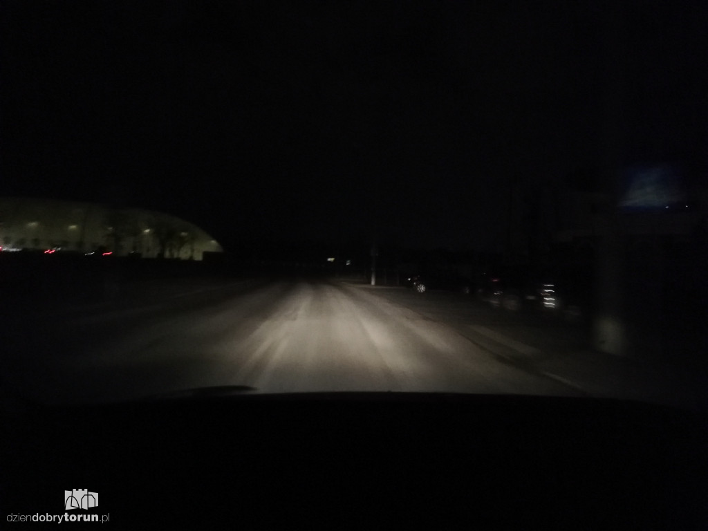 Ciemności na kilku  ulicach Torunia