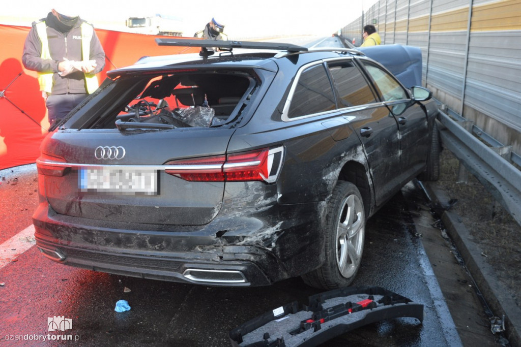 Tragiczny wypadek na A1 pod Toruniem