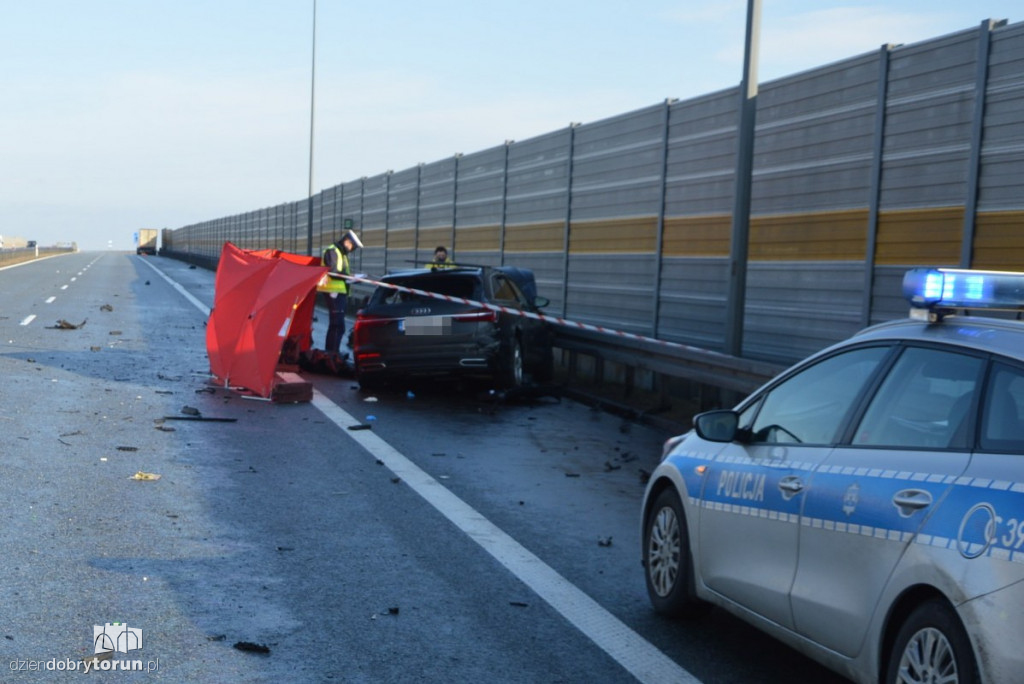 Tragiczny wypadek na A1 pod Toruniem