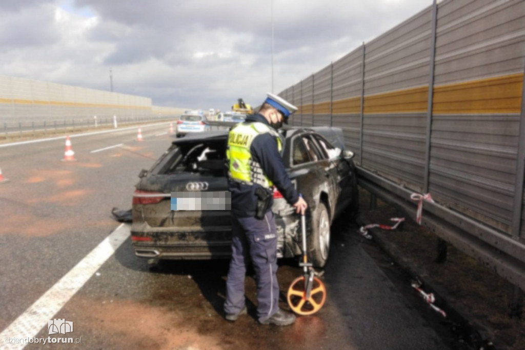 Tragiczny wypadek na A1 pod Toruniem