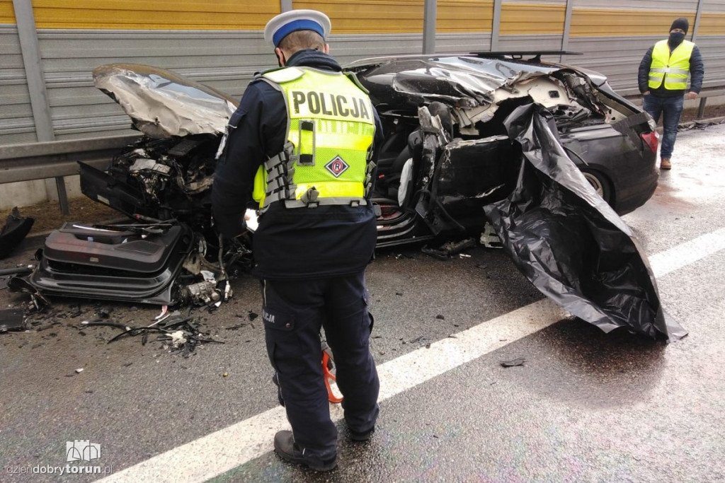 Tragiczny wypadek na A1 pod Toruniem