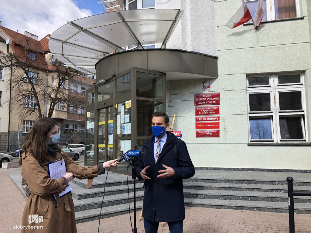 Konferencja prasowa posła Arkadiusza Myrchy