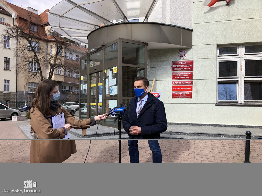 Konferencja prasowa posła Arkadiusza Myrchy
