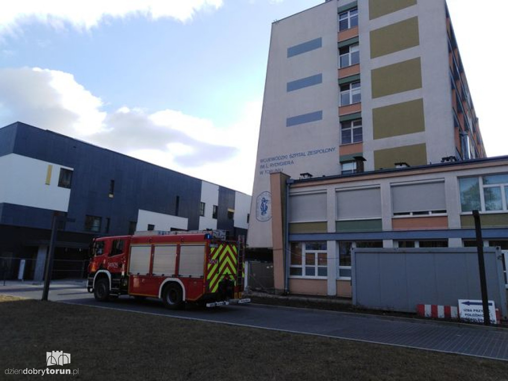Toruń: interwencja straży w szpitalu na Bielanach