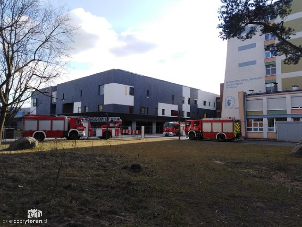 Toruń: interwencja straży w szpitalu na Bielanach