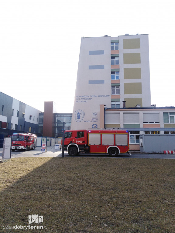 Toruń: interwencja straży w szpitalu na Bielanach