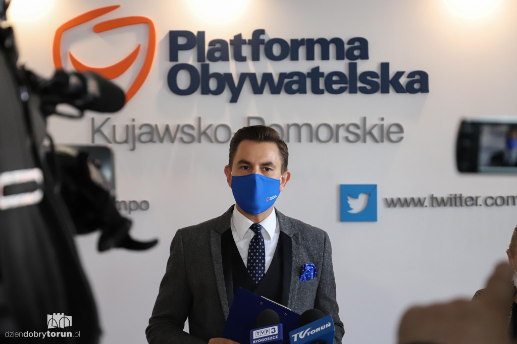 Toruń: konferencja prasowa PO