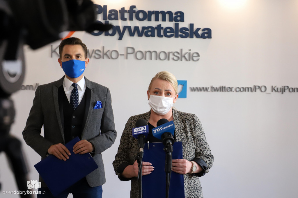 Toruń: konferencja prasowa PO