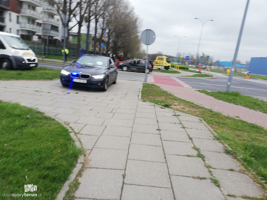 Toruń: kolizja przy Olimpijskiej
