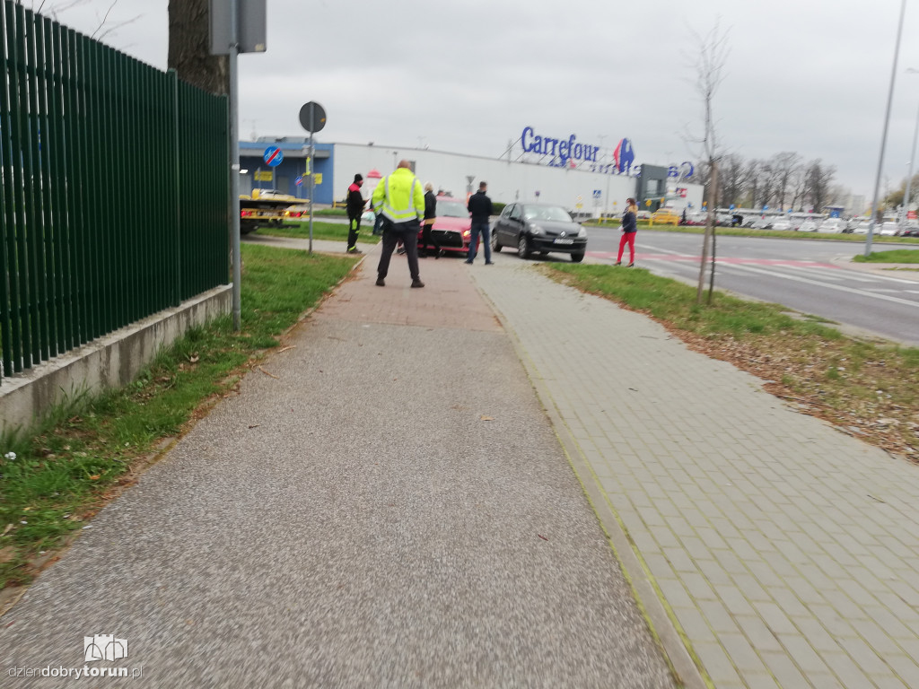 Toruń: kolizja przy Olimpijskiej