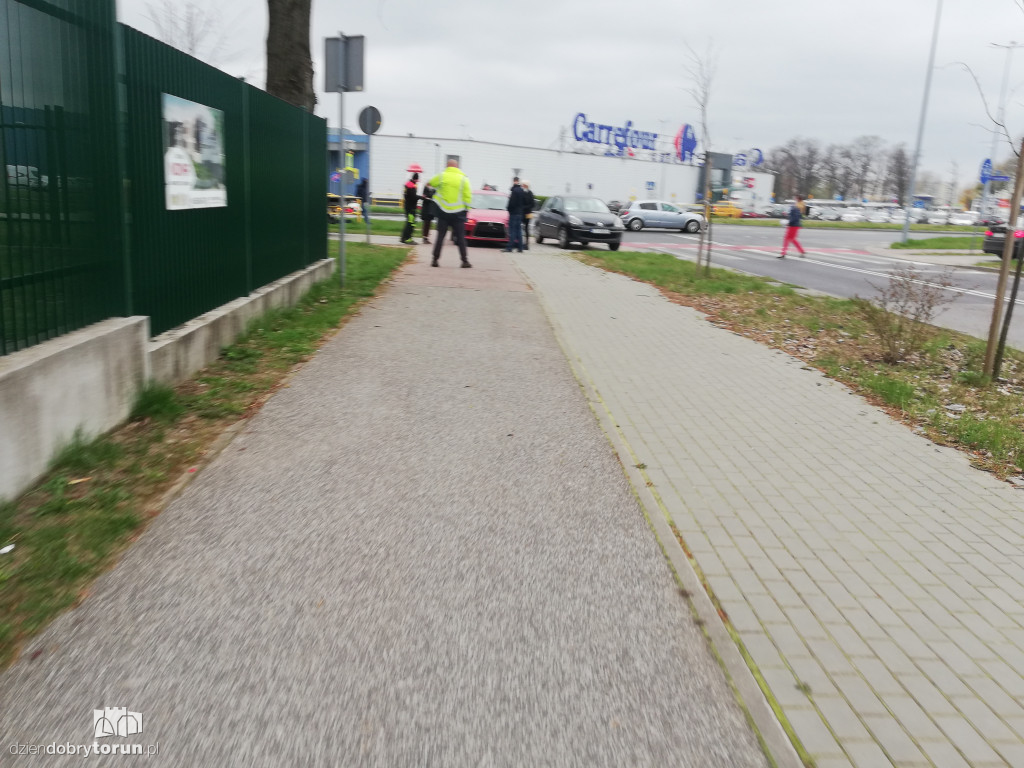 Toruń: kolizja przy Olimpijskiej