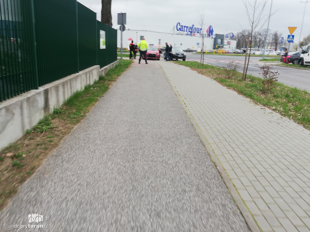 Toruń: kolizja przy Olimpijskiej