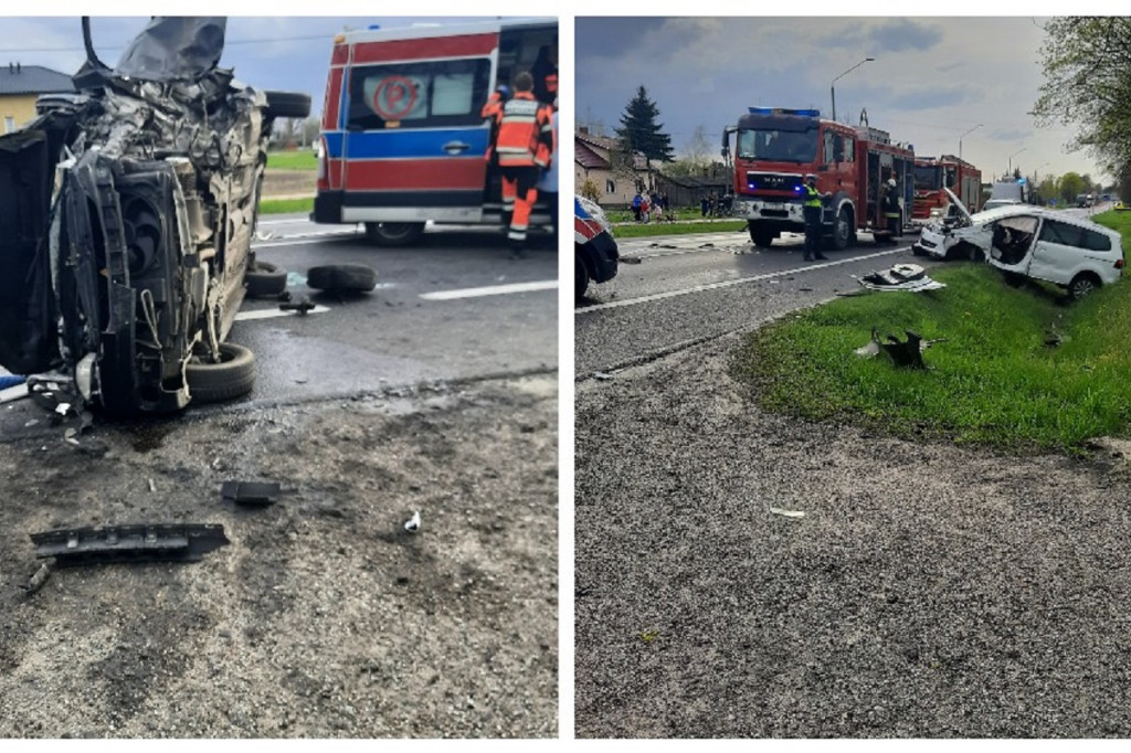 Zderzenie trzech pojazdów pod Toruniem