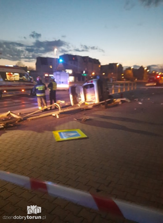 Toruń: wypadek przy Szosie Chełmińskiej cz. 2