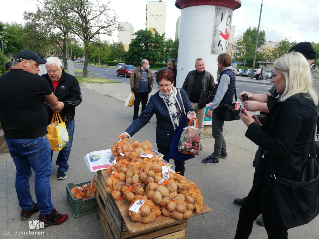 Protest rolników z Agrounii w Toruniu