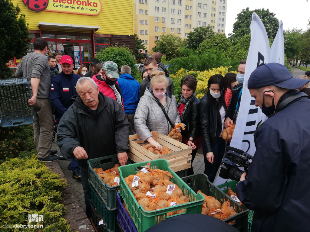 Protest rolników z Agrounii w Toruniu