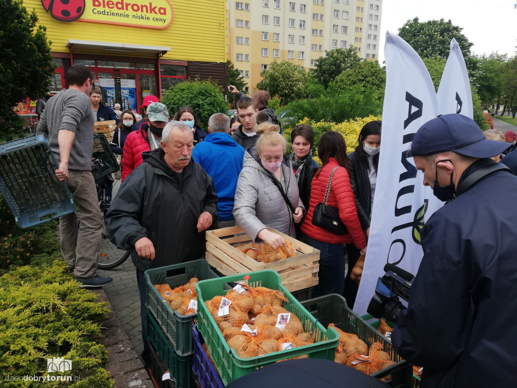 Protest rolników z Agrounii w Toruniu