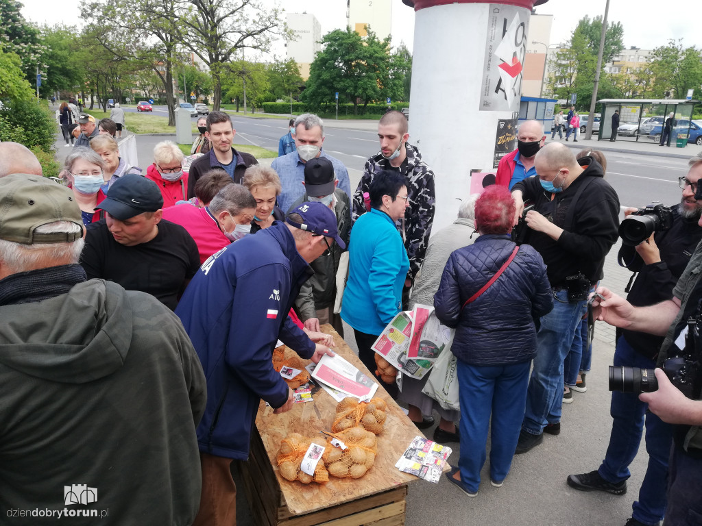 Protest rolników z Agrounii w Toruniu