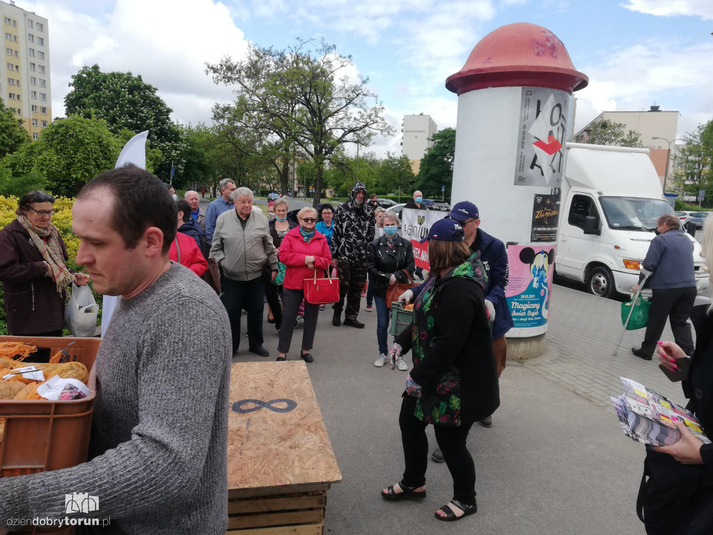 Protest rolników z Agrounii w Toruniu