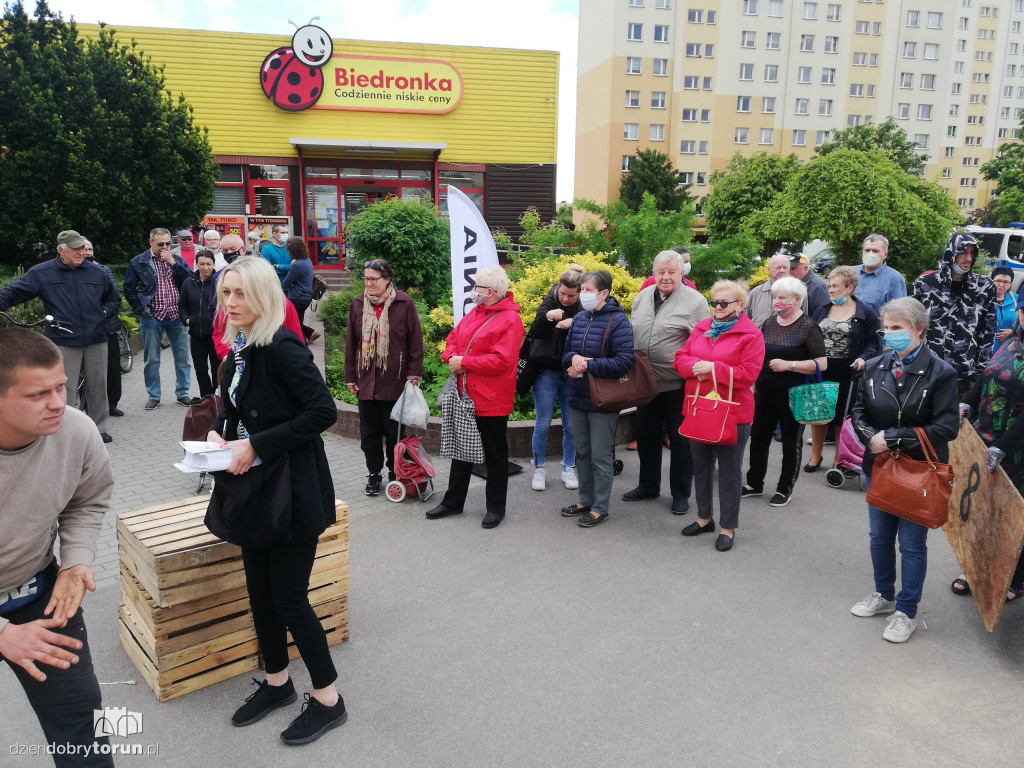 Protest rolników z Agrounii w Toruniu