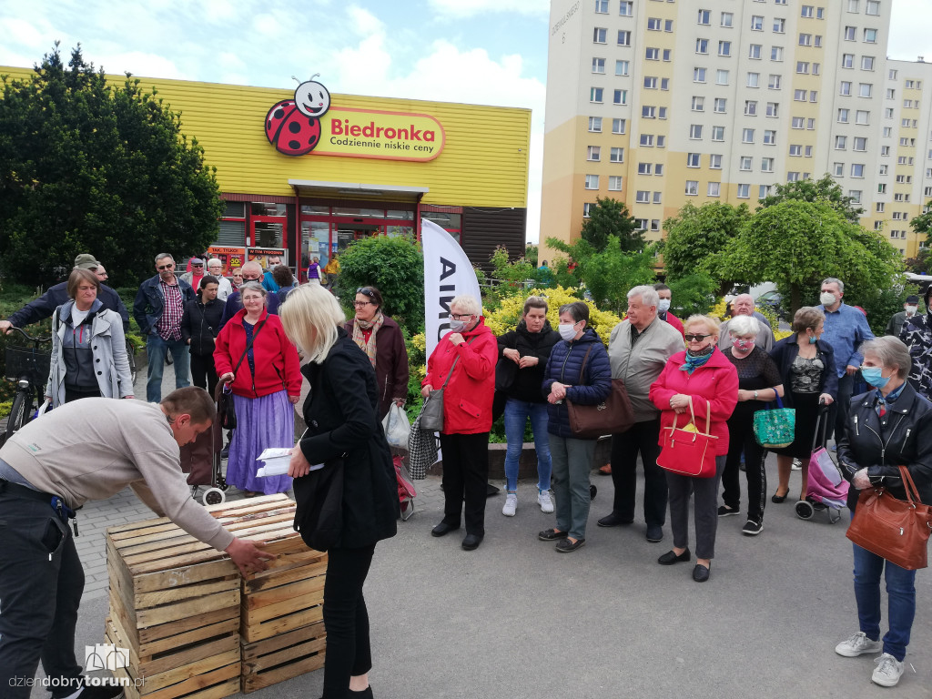 Protest rolników z Agrounii w Toruniu