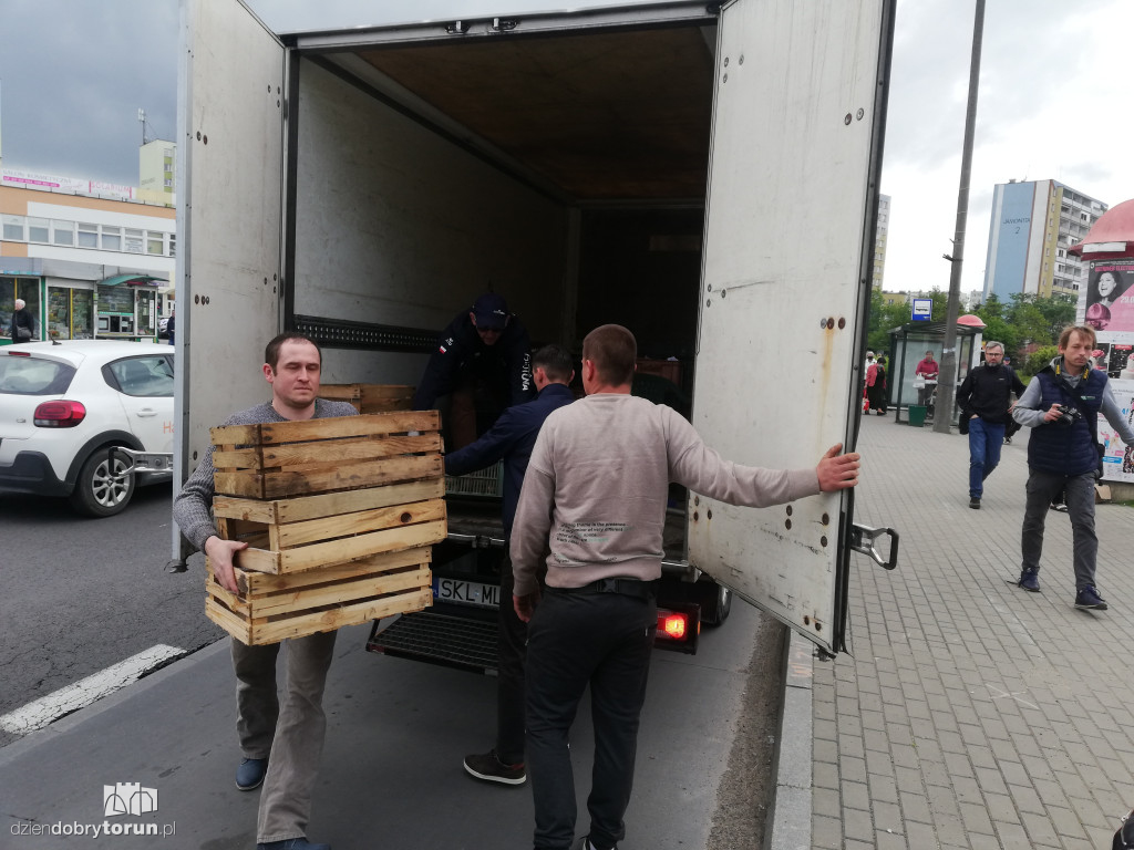 Protest rolników z Agrounii w Toruniu