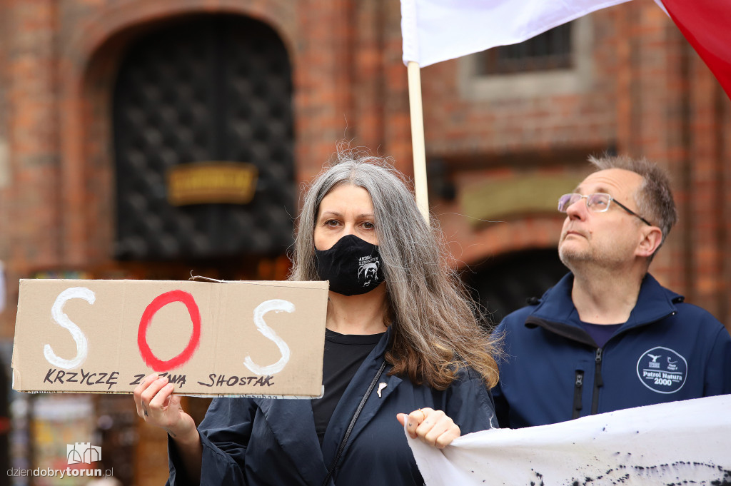 Toruń: minuta krzyku dla Białorusi