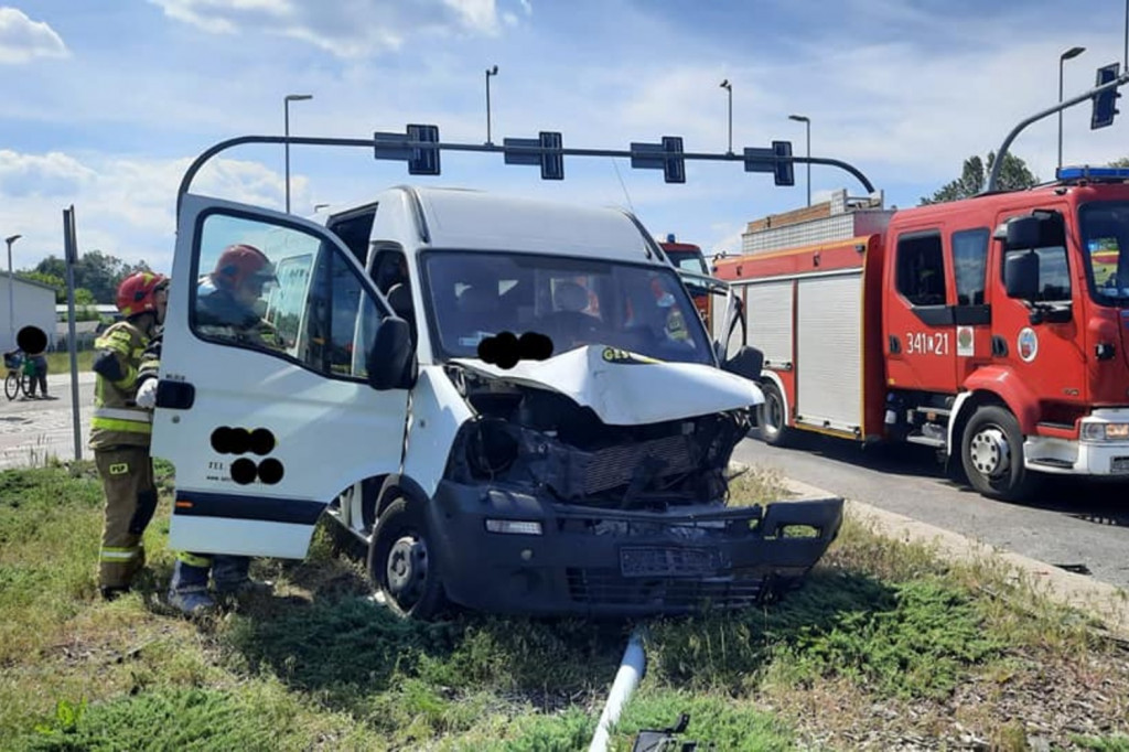 Toruń: wypadek na jednym ze skrzyżowań