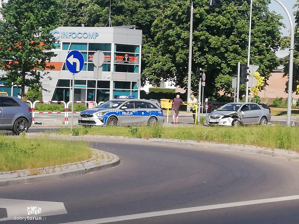 Toruń: kolizja przy  Szosie Chełmińskiej