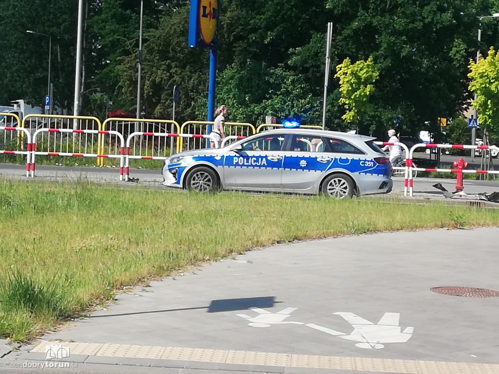 Toruń: kolizja przy  Szosie Chełmińskiej