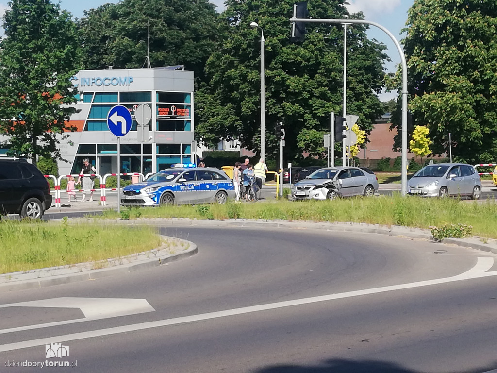 Toruń: kolizja przy  Szosie Chełmińskiej