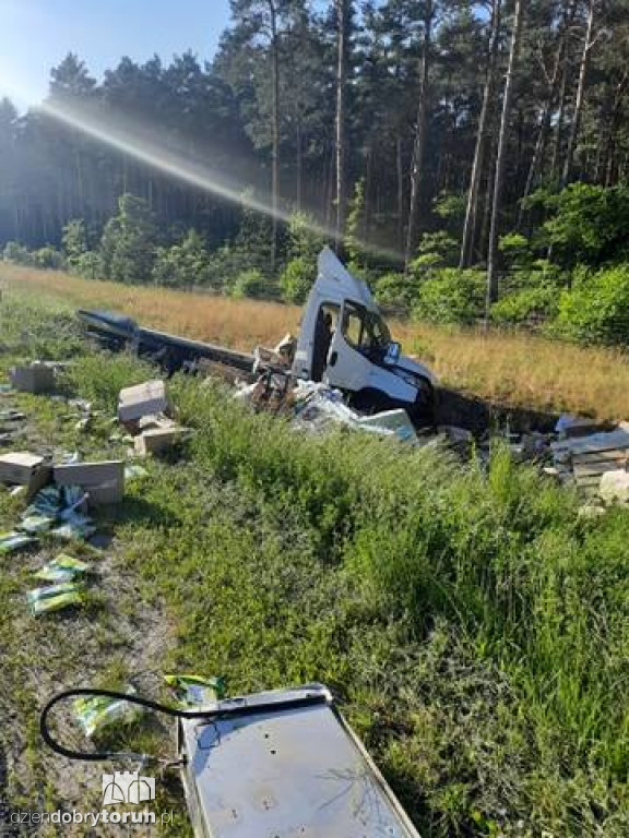 Wypadek na S10 pod Toruniem