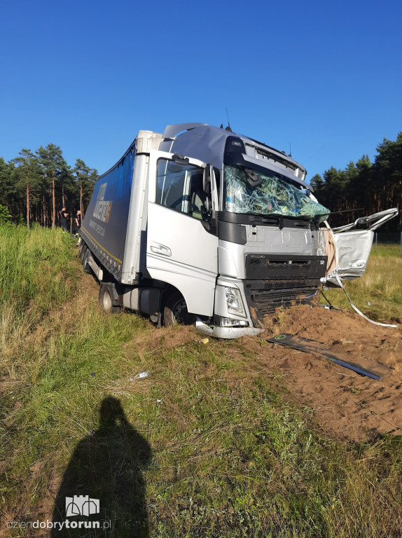Wypadek na S10 pod Toruniem