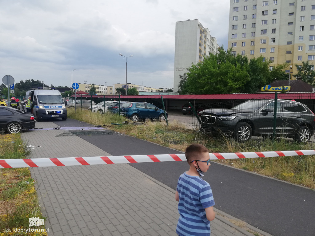 Toruń: wypadek na osiedlu Na Skarpie