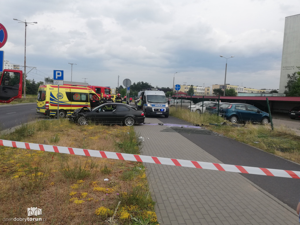 Toruń: wypadek na osiedlu Na Skarpie