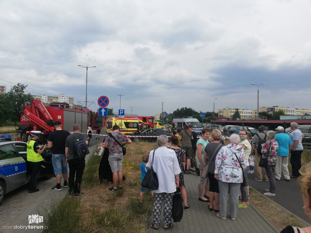 Toruń: wypadek na osiedlu Na Skarpie