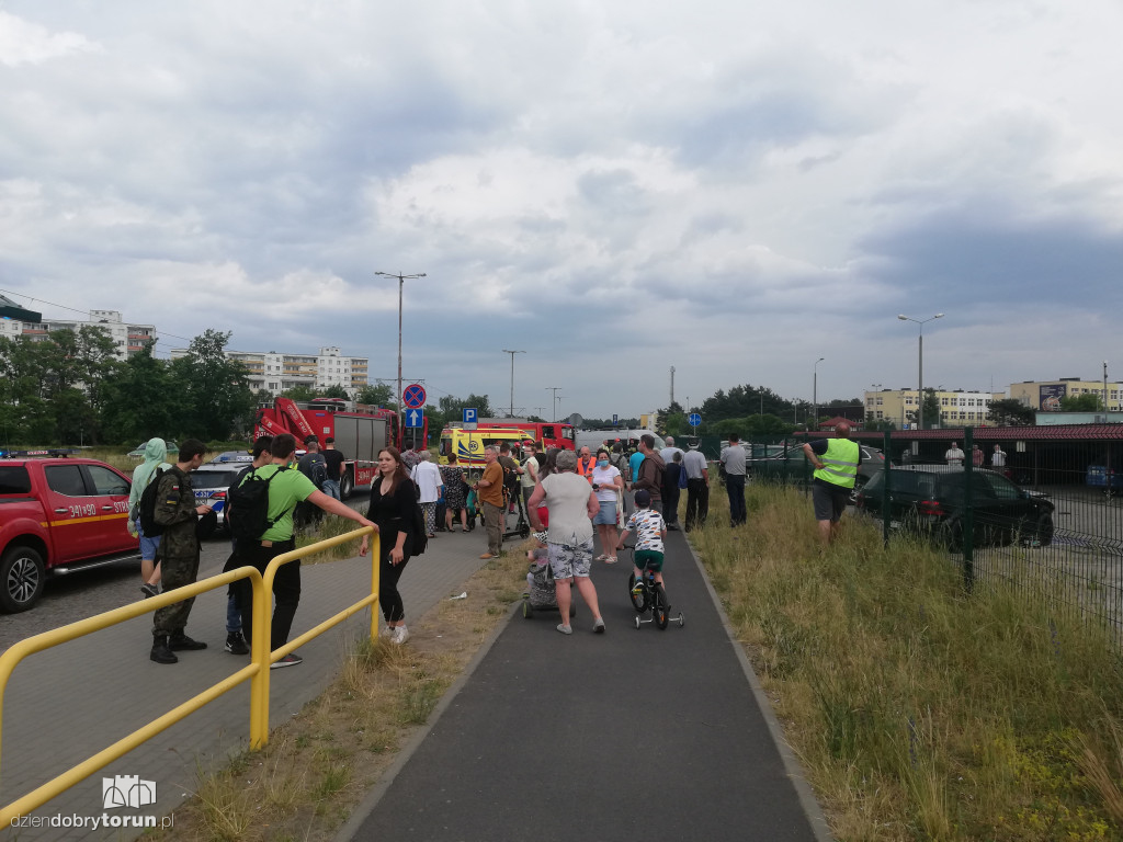 Toruń: wypadek na osiedlu Na Skarpie