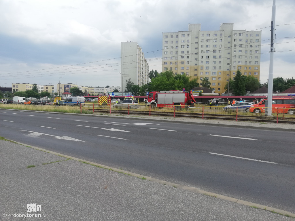 Toruń: wypadek na osiedlu Na Skarpie