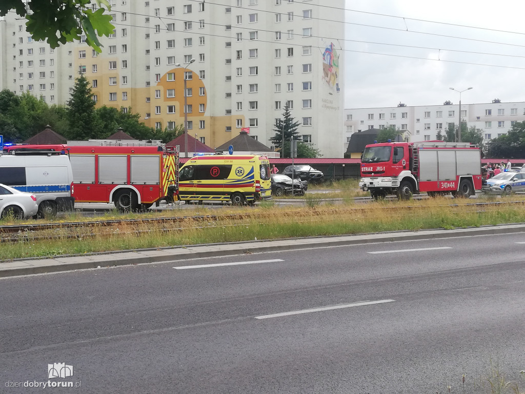 Toruń: wypadek na osiedlu Na Skarpie