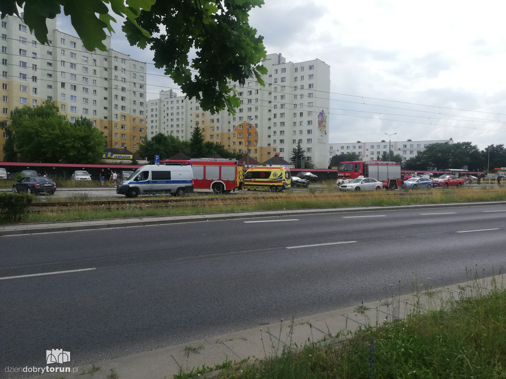Toruń: wypadek na osiedlu Na Skarpie
