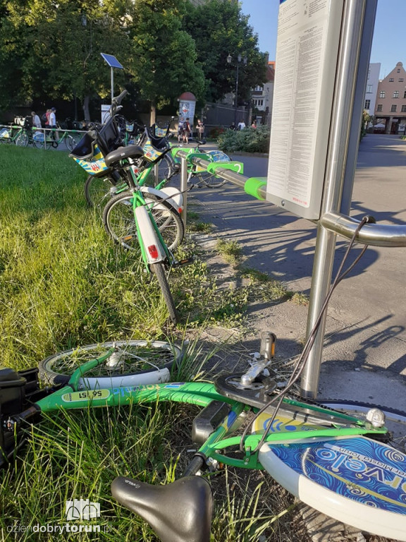Toruń: zepsute stacje roweru miejskiego